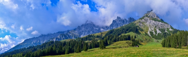 Panorama vom Dientner Sattel